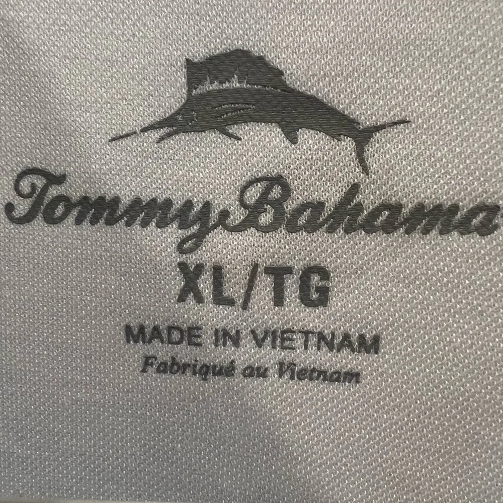 Men's Light Blue Tommy Bahama Polo XL - Picture 2 of 2